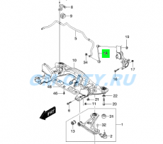 Стойка стабилизатора передняя левая Chevrolet Lacetti