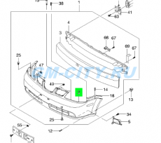 Бампер передний седан/универсал Chevrolet Lacetti