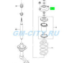 Опора амортизатора передняя rh Chevrolet Lanos