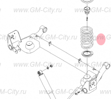 Пружина задней подвески Chevrolet Rezzo