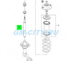 Амортизатор передний Chevrolet Lanos