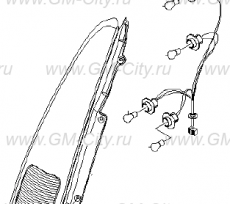 Фонарь задний левый Chevrolet Rezzo