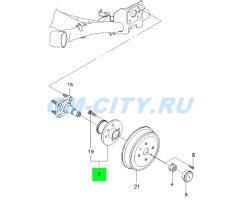 Ступица задняя с abs Chevrolet Aveo T255