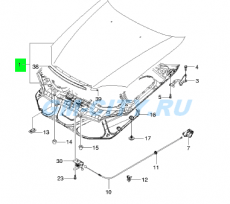 Капот хэтчбек Chevrolet Lacetti