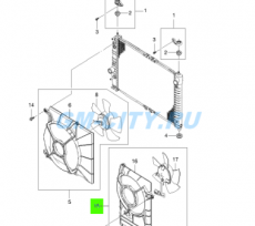 Вентилятор кондиционера Chevrolet Aveo T200
