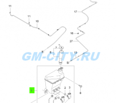 Бачок омывателя хэтчбек Chevrolet Aveo T200