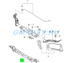 Панель передняя нижняя Chevrolet Lacetti