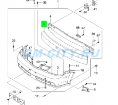Абсорбер переднего бампера с/у Chevrolet Lacetti