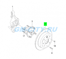 Диск тормозной задний Chevrolet Lacetti