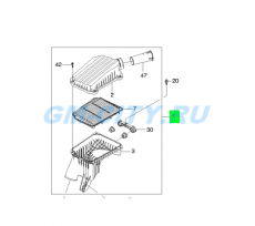 Корпус воздушного фильтра Chevrolet Lacetti