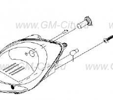 Фара правая Chevrolet Spark M200