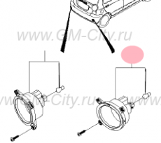 Фонарь противотуманный заднего бампера правый Chevrolet Spark M200