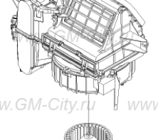 Мотор отопителя салона Chevrolet Spark M200