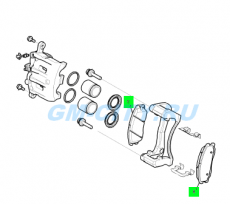 Колодки тормозные передние Chevrolet Captiva C100