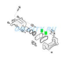 Колодки тормозные задние Chevrolet Captiva C100