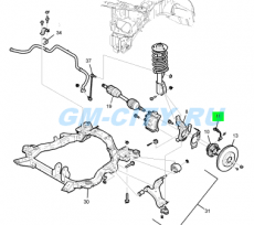 Датчик абс передний Chevrolet Captiva C140