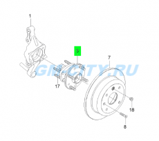 Ступица задняя Chevrolet Lacetti