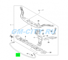 Элемент жёсткости Chevrolet Aveo T250
