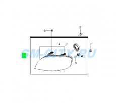 Фара правая Chevrolet Aveo T255