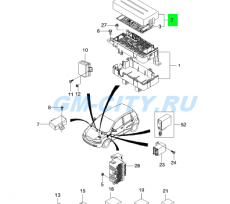 Крышка блока предохранителей Chevrolet Aveo T200