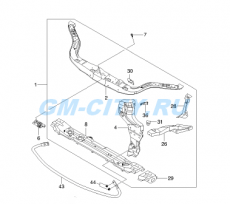 Панель передняя в сборе Chevrolet Aveo T250