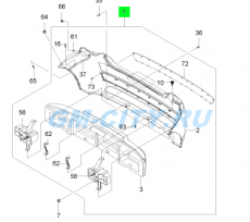 Бампер задний в сборе Chevrolet Aveo T255