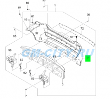 Бампер задний Chevrolet Aveo T255