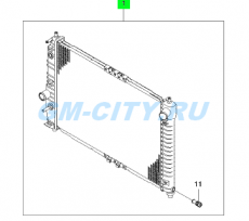 Радиатор охлаждения 1,2l  8v автомат Chevrolet Aveo T250