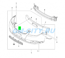 Бампер передний Chevrolet Epica