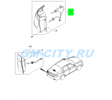 Фонарь задний левый внешний Chevrolet Epica