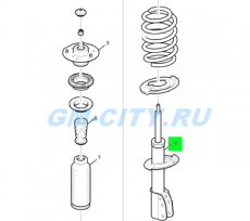 Амортизатор передний правый Chevrolet Captiva C100