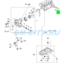 Фильтр масляный 1,4l 1,6l 1,8l Chevrolet Aveo T250