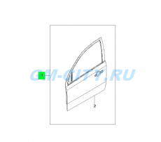 Дверь передняя правая Chevrolet Aveo T250