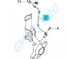 Датчик абс передний правый Chevrolet Aveo T255