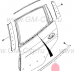 Молдинг стекла двери задней левой Молдинг стекла двери задней левой Chevrolet Rezzo