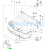 Накладка номерного знака хэтчбек Накладка номерного знака хэтчбек Chevrolet Lacetti